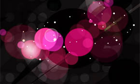 black background with big stars